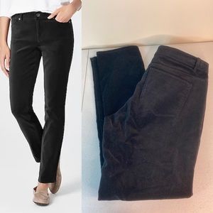 J Jill Authentic Fit Velveteen Jeans Black